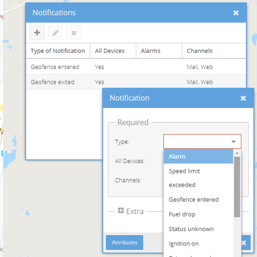 geofence alerts alarms